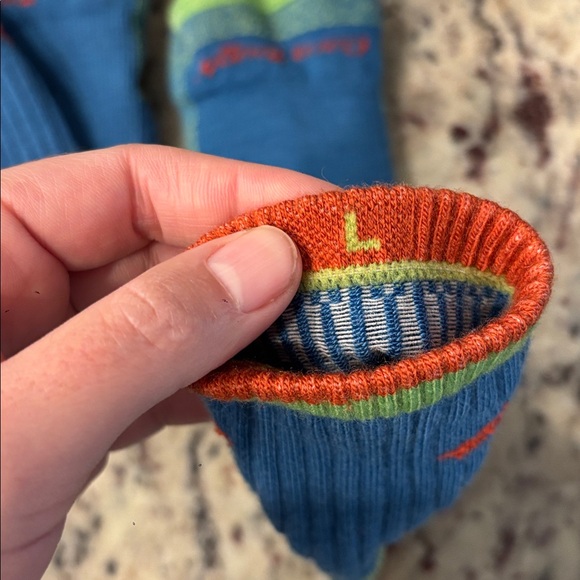 Darn Tough Large Socks Blue Green Hiking Outdoor Camping Exploring - Picture 9 of 9